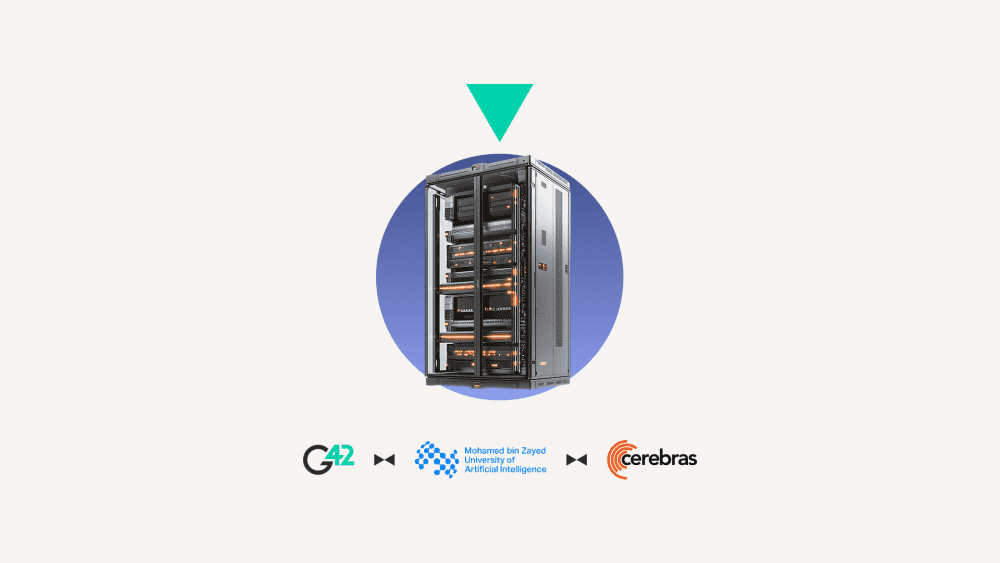 G42 logo and AI infrastructure expansion announcement