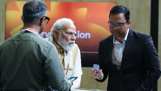 Prime Minister Narendra Modi speaking at the India AI Impact Summit